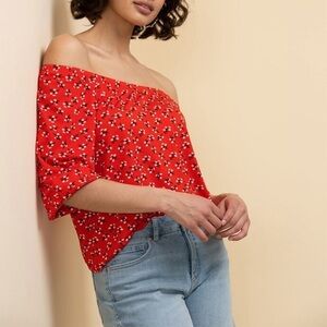 NWT Ricki’s 3/4 Sleeve Off-Shoulder Peasant Top